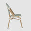 Cannes Outdoor Aluminium Chair Green & White