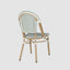 Cannes Outdoor Aluminium Chair Green & White