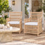 Haiti Wicker Armchair with Cushion - Outdoor Under-Cover