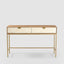 Mira Bone Inlay 2 Drawer Consol Table White