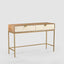 Mira Bone Inlay 2 Drawer Consol Table White