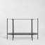 The James Marble Console Black/White Marble