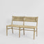 Lisbon Love Seat Natural