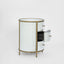 Palais Bedside 3 Drawer Mirror & Gold