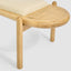 Coolum Bench with upholstered seat