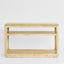 Fairfax Consol Table 1 Shelf Natural Whitewash