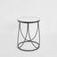 Palais Round Side Table Black & Ceramic