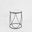 Palais Round Side Table Black & Ceramic