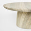 Parisi Round Coffee Table Grey Travertine Look - Outdoor