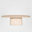Corsica Oval Dining Table Ivory Travertine Look - Outdoor