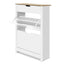 Shoe Rack Cabinet 16 Pairs White Ana