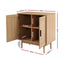 2x Buffet Sideboard Cabinet Rattan Cupboard 2 Doors Storage Pantry BRIONY
