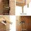 2x Buffet Sideboard Cabinet Rattan Cupboard 2 Doors Storage Pantry BRIONY