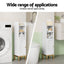 2X Bathroom Storage Cabinet Floor Organizer Toilet Corner Adjustable Shelf with Door White