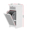 2X Laundry Hamper Cabinet Bathroom Storage White Rattan