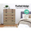Artiss 6 Chest of Drawers - MYLA Oak