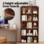 Bookshelf 5 Tiers Walnut