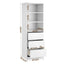 2x Chest of 3 Drawers Tallboy Cabinet White