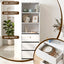 2x Chest of 3 Drawers Tallboy Cabinet White