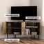 Artiss Corner Entertainment Unit Stand TV Cabinet Open Storage Shelf 120CM