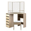 Artiss Dressing Table Stool Set Corner 5 Drawers Oak
