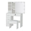 Artiss Dressing Table Set Stool 10 Led Bulbs White Dylan