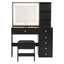 Dressing Table LED Vanity Desk Set Stool Black