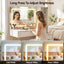 Dressing Table LED Vanity Desk Charging Station White