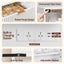 Dressing Table LED Vanity Desk Charging Station White