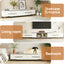 Extendable TV Cabinet Entertainment Unit Stand White