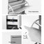 2x Shoe Cabinet Organiser 3 Flip Drawer High Gloss White