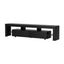 TV Cabinet Entertainment Unit Stand RGB LED Gloss Furniture 200cm Black