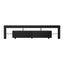 TV Cabinet Entertainment Unit Stand RGB LED Gloss Furniture 200cm Black