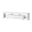 TV Cabinet Entertainment Unit Stand RGB LED Gloss Furniture 200cm White