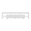 TV Cabinet Entertainment Unit Stand RGB LED Gloss Furniture 200cm White