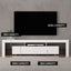 TV Cabinet Entertainment Unit Stand RGB LED Gloss Furniture 200cm White