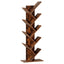 Tree Bookshelf 9 Tiers Walnut