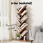 Tree Bookshelf 9 Tiers Walnut