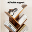 Tree Bookshelf 9 Tiers Walnut