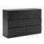 6 Chest of Drawers Lowboy Black