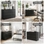 6 Chest of Drawers Lowboy Black