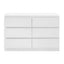 6 Chest of Drawers Lowboy White