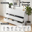 6 Chest of Drawers Lowboy White