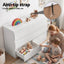 6 Chest of Drawers Lowboy White