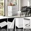 6 Chest of Drawers Lowboy White