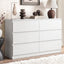 6 Chest of Drawers Lowboy White