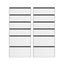 2x Chest of 6 Drawers Dresser Tallboy White