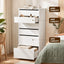 2x Chest of 6 Drawers Dresser Tallboy White