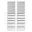 2x Chest of 6 Drawers Tallboy Cabinet Adjustable Shelf White