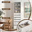 2x Chest of 6 Drawers Tallboy Cabinet Adjustable Shelf White